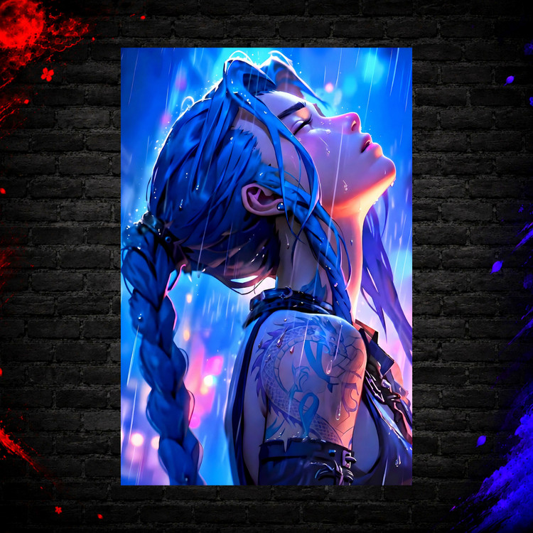 متال پوستر طرح شخصیت jinx کد S007